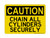 Chain All Cylinders Securely, OSHA Caution Sign (Part#: CAU1160)
