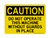 Do Not Operate This Machine Without Guards In Place, OSHA Caution Sign (Part#: CAU1182)