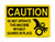 Do Not Operate This Machine Without Guards In Place (Hand In Gear Symbol), OSHA Caution Sign (Part#: CAU1183)