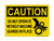 Do Not Operate Without Machine Guards In Place (Hand In Gear Symbol), OSHA Caution Sign (Part#: CAU1187)