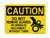 Do Not Remove Guards Or Operate Machinery Without Them (Hand In Gear Symbol), OSHA Caution Sign (Part#: CAU1194)