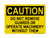 Do Not Remove Guards Or Operate Machinery Without Them, OSHA Caution Sign (Part#: CAU1193)