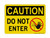 Do Not Enter (Worker Stop Symbol), OSHA Caution Sign (Part#: CAU1209)