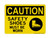 Safety Shoes Must Be Worn (PPE Symbol), OSHA Caution Sign (Part#: CAU1226)