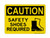 Safety Shoes Required (PPE Symbol), OSHA Caution Sign (Part#: CAU1231)