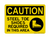 Steel Toe Shoes Required In This Area (PPE Symbol), Caution Sign