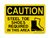 Steel Toe Shoes Required In This Area (PPE Symbol) Version 2, Caution Sign