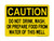 Do Not Drink, Wash, Or Prepare Food From Water Of This Well, OSHA Caution Sign (Part#: CAU1256)