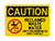 Reclaimed Waste Water Unfit For Drinking Or Body Contact (NO REF Water Symbol), Caution Sign