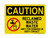 Reclaimed Waste Water Unfit For Drinking Or Body Contact (No Water Symbol), OSHA Caution Sign (Part#: CAU1269)