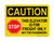 This Elevator Is For Freight Only Not For Passengers (Stop Symbol), OSHA Caution Sign (Part#: CAU1271)