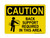 Back Support Required In This Area (Lift Safety Symbol), OSHA Caution Sign (Part#: CAU1297)