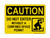 Do Not Enter Without A Confined Space Permit (Confined Space Symbol), OSHA Caution Sign (Part#: CAU1299)