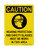 Hearing Protection And Safety Glasses Must Be Worn In This Area(PPE Symbol), OSHA Caution Sign (Part#: CAU1307)