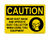 Wear Dust Mask And Operate Dust Collector When Using This Equipment Horizontal (PPE Symbol), Caution Sign