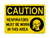 Respirators Must Be Worn In This Area (PPE Symbol), Caution Sign