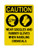 Wear Goggles And Rubber Gloves When Handling Chemicals (PPE Symbols), OSHA Caution Sign (Part#: CAU1331)