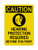 Hearing Protection Required Beyond This Point (PPE Symbol), OSHA Caution Sign (Part#: CAU1338)