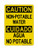 Non-Potable Water English/Spanish, OSHA Caution Sign (Part#: CAU1339)
