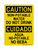 Non-Potable Water Do Not Drink English/Spanish, Caution Sign