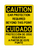 Ear Protection Required Beyond This Point English/Spanish Vertical, Caution Sign