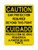 Ear Protection Required Beyond This Point English/Spanish Vertical, OSHA Caution Sign (Part#: CAU1350)