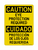 Eye Protection Required English/Spanish, Caution Sign