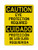 Eye Protection Required English/Spanish, OSHA Caution Sign (Part#: CAU1355)