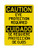 Eye Protection Required English/Spanish Version 2, OSHA Caution Sign (Part#: CAU1356)