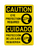 Eye Protection Required English/Spanish (PPE Symbol), Caution Sign