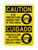 Eye Protection Mandatory In This Area English/Spanish (PPE Symbol), Caution Sign