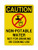 Non-Potable Water Do Not Use For Drinking Or Cooking Use (No Water Symbol), OSHA Caution Sign (Part#: CAU1367)