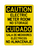 Electric Meter Room No Storage English/Spanish, Caution Sign