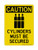 Cylinders Must Be Secured (Tanks Symbol), OSHA Caution Sign (Part#: CAU1379)