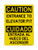Entrance To Elevator Pit English/Spanish, OSHA Caution Sign (Part#: CAU1384)