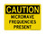 Microwave Frequencies Present, OSHA Caution Sign (Part#: CAU1396)