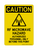 RF Microwave Hazard Authorized Personnel Only Beyond This Point (Sensor Symbol), Caution Sign
