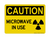 Microwave In Use (Radiation Symbol), Caution Sign