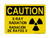 X-Ray Radiation (Radiation Symbol) English/Spanish, OSHA Caution Sign (Part#: CAU1414)