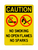 No Smoking, No Open Flames, No Sparks (No Smoking No Open Flames Symbols), Caution Sign