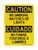 No Smoking, Matches Or Lights English/Spanish, OSHA Caution Sign (Part#: CAU1418)