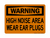 High Noise Area Wear Ear Plugs, Warning Sign