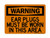 Ear Plugs Must Be Worn In This Area, OSHA Warning Sign (Part#: WAR1036)
