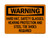 Hard Hat, Safety Glasses, Hearing Protection And Steel Toe Shoes Required, OSHA Warning Sign (Part#: WAR1039)