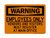 EMPLOYEES ONLY Vendors And Visitors Must Register At Main Office, OSHA Warning Sign (Part#: WAR1053)