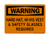 Hard Hat, Hi-Vis Vest & Safety Glasses Required, Warning Sign