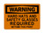 Hard Hats And Safety Glasses Required Beyond The Point, OSHA Warning Sign (Part#: WAR1068)