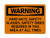 Hard Hats, Safety Glasses, Safety Shoes Required In This Area At All Times, OSHA Warning Sign (Part#: WAR1069)