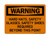 Hard Hats, Safety Glasses, Safety Shoes Required Beyond This Point, OSHA Warning Sign (Part#: WAR1070)