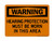 Hearing Protection Must Be Worn In This Area, OSHA Warning Sign (Part#: WAR1074)
